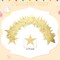 Greentek; 65-Foot Gold Glitter Star Paper Garland – Double-Sided Hanging Star Streamers for Graduation, Weddings, Birthdays, New Year, and Party Decorations; Category:Party Decorations; Image:4